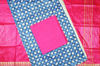 Picture of Blue and Pink 3 Piece Bhagalpuri Silk Batik Print Dress Material