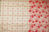 Picture of Red and Beige 3 Piece Bhagalpuri Silk Printed Dress Material