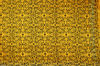 Picture of Yellow and Black 3 Piece Bhagalpuri Silk Floral Print Dress Material