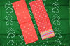 Picture of Bottle Green and Orange 3 Piece Tie and Dye Bandhani Cotton Dress Material