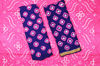 Picture of Pink and Violet 3 Piece Tie and Dye Bandhani Cotton Dress Material