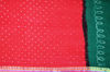 Picture of Dark Green and Red 3 Piece Tie and Dye Zari Bandhani Cotton Dress Material