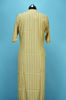 Picture of Beige and White Stripes Rayon Kurti