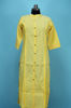 Picture of Yellow and White Stripes Rayon Kurti