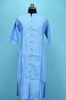 Picture of Blue and White Stripes Rayon Kurti
