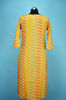 Picture of Yellow with Multi colour Rayon Printed Kurti