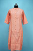 Picture of Peach and White Stripes Rayon Kurti
