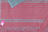 Picture of Grey and Red Zari Stripes Mangalagiri Silk Saree