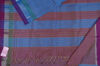 Picture of Dual Shade Blue and Onion Pink Missing Checks Mangalagiri Silk Saree with Zari Border
