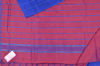 Picture of Royal Blue and Red Zari Stripes Mangalagiri Silk Saree