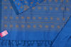 Picture of Blue Plain Printed Mangalagiri Silk Saree