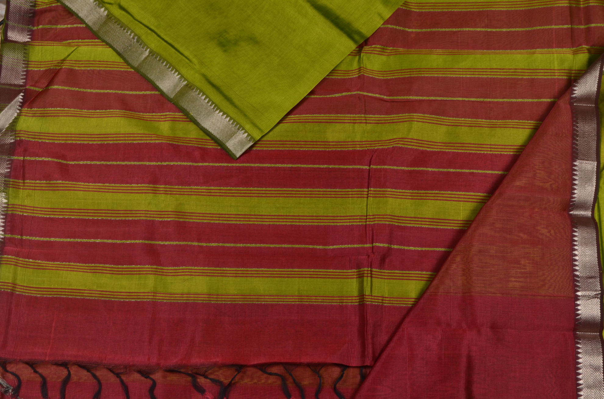 Peacock blue floral printed fancy tussar saree, contrast small zari border, and zari design pallu, and a contrast floral printed blouse main image 0