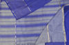 Picture of Royal Blue and Grey Stripes Mangalagiri Silk Saree