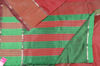 Picture of Maroon and Bottle Green Missing Checks Mangalagiri Silk Saree