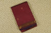 Picture of Maroon and Navy Blue Small Zari Border with Butta Mangalagiri Silk Saree