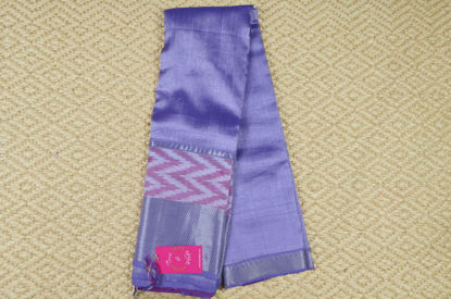 Picture of Lavender and Purple Pochampally Border Mangalagiri Silk Saree