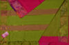 Picture of Pink and Green Plain Mangalagiri Silk Saree with ikkat Border