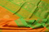 Picture of Yellow and Parrot Green Mangalagiri Silk Cotton Saree with Butta