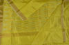 Picture of Neon Yellow Chanderi Pure Silk Saree with Gold and Silver Small Zari Butta and Border