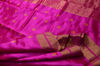 Picture of Bright Pink Chanderi Pure Silk Saree with Gold and Thread Small Zari Butta and Border