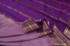 Picture of Onion Pink and Magenta Pure Mysore Crepe Silk Saree with Plain Body and Zari Woven Border