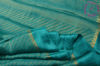 Picture of Sea Green Pure Mysore Crepe Silk Saree with Allover Zari Weaving and Rich Pallu