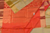 Picture of Beige and Orange Pure Coimbatore Soft Silk Saree with Zari Motifs and Kaddi Border