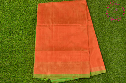 Picture of Orange and Green Uppada Full Tissue Silk Saree