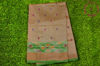 Picture of Cream and Green Uppada Full Tissue Silk Saree With Butta and Pochampally Border