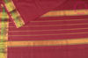 Picture of Maroon Plain Mangalagiri Handloom Cotton Saree with Zari  Border
