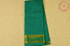 Picture of Rama Green Plain Mangalagiri Handloom Cotton Saree with Zari  Border